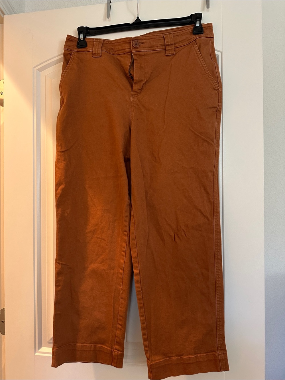 a new day Rust-Toned Straight Chino Pants
